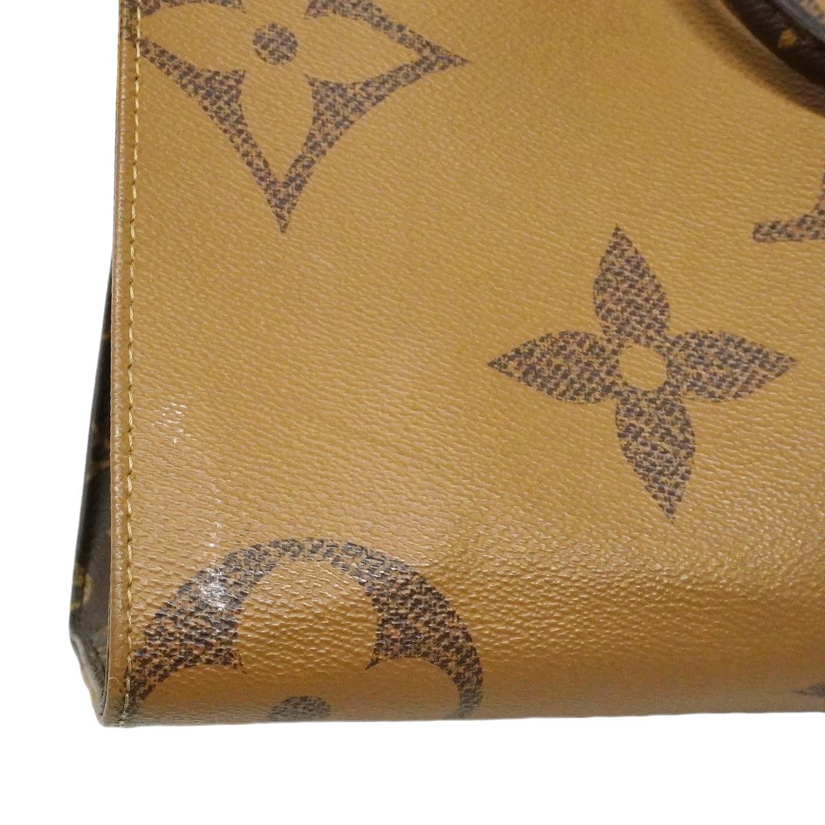 Louis Vuitton Tote Bag Monogram Giant Reverse On The Go MM Brown 2-Way — view 8