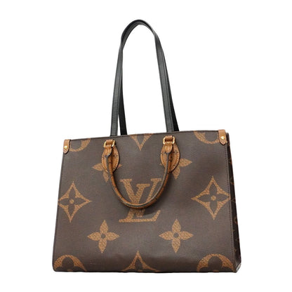 Louis Vuitton Tote Bag Monogram Giant Reverse On The Go MM Brown 2-Way