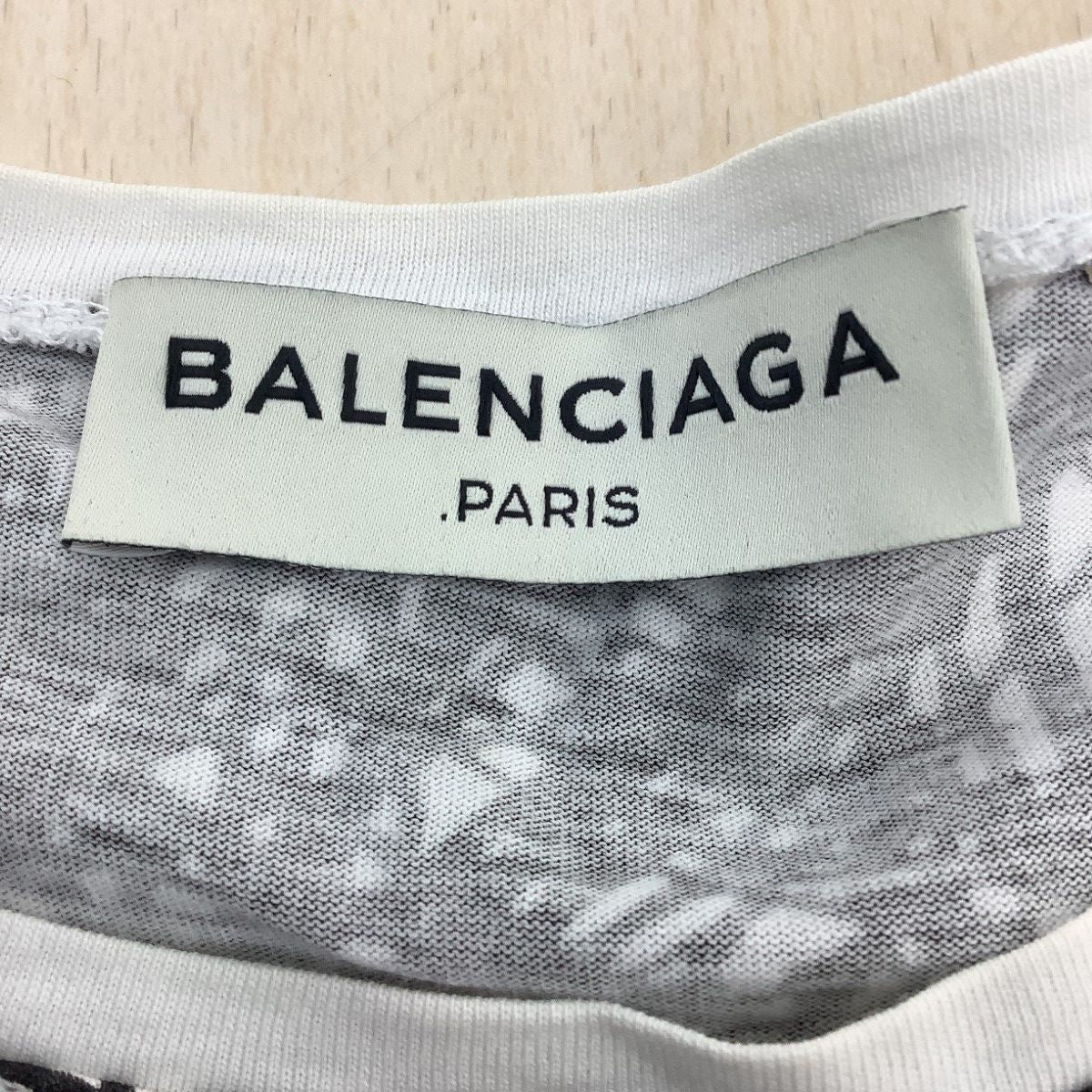 Balenciaga T-Shirt Black White XS — view 3