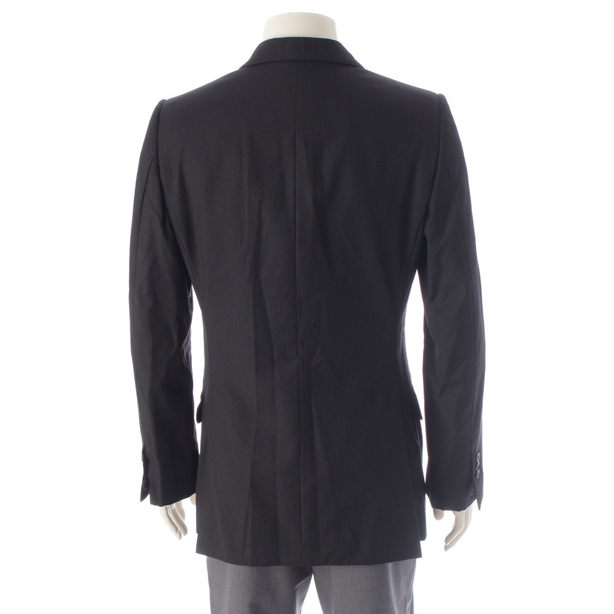 Saint Laurent Rive Gauche Tom Ford Era Wool Double Breasted Wide Lapel Stripe — view 4