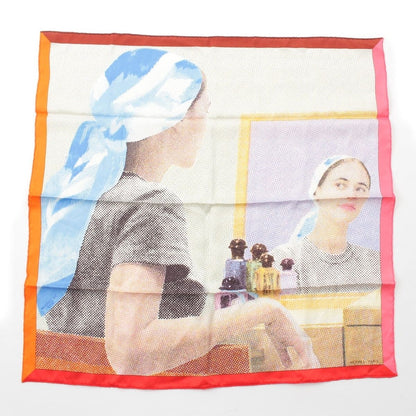 Hermes Carre 70 Regard de Soie Silk Gaze Scarf Multicolor