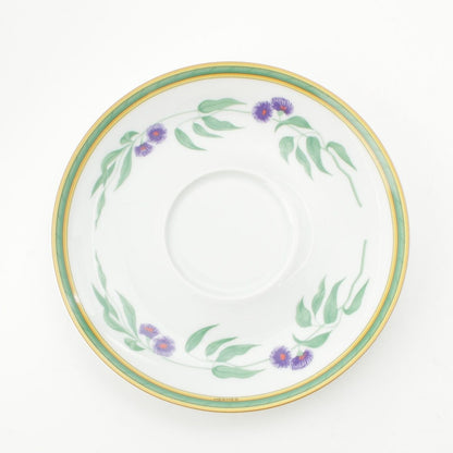 Hermes Toucans Morning Cup & Saucer Set Tableware White Green Gold — view 7