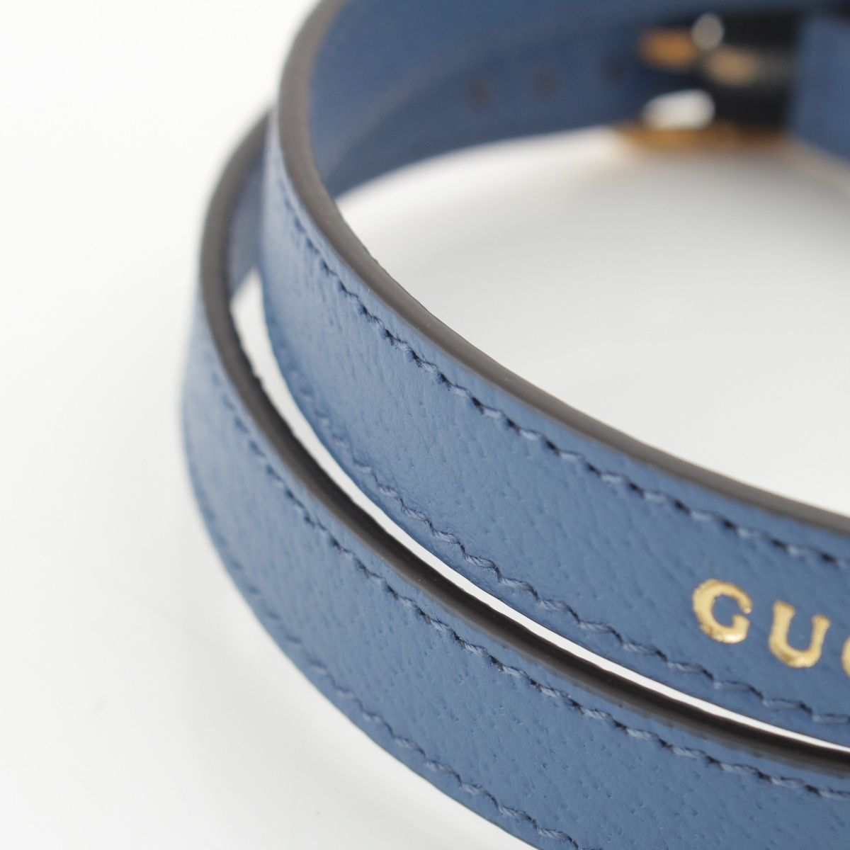 Gucci Leather Diana Handle Band Retainer Blue Shoulder Bag — view 5