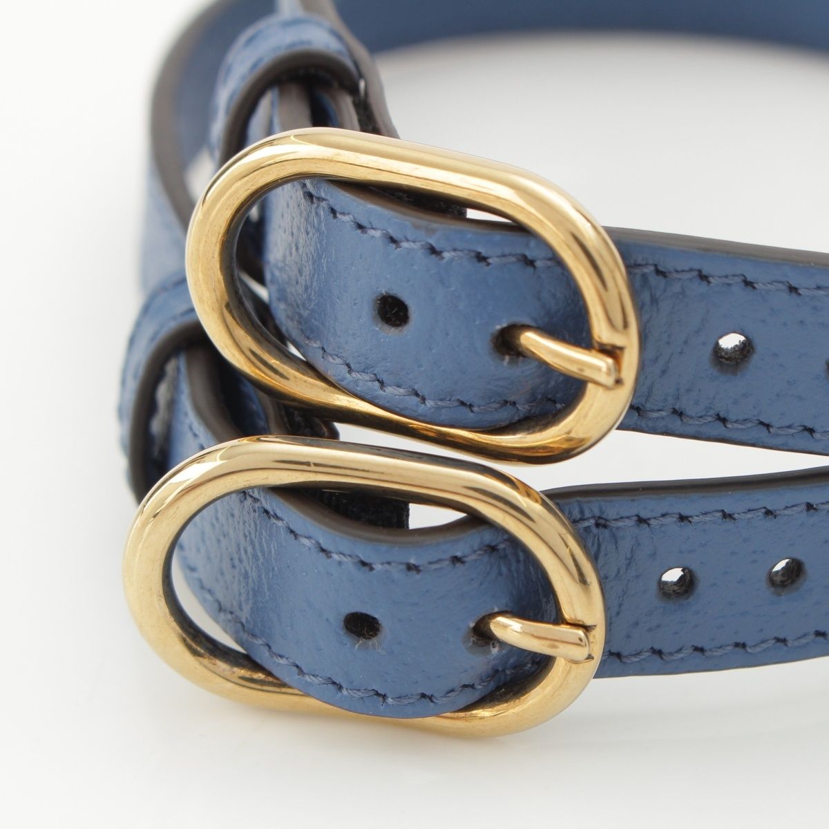 Gucci Leather Diana Handle Band Retainer Blue Shoulder Bag — view 3