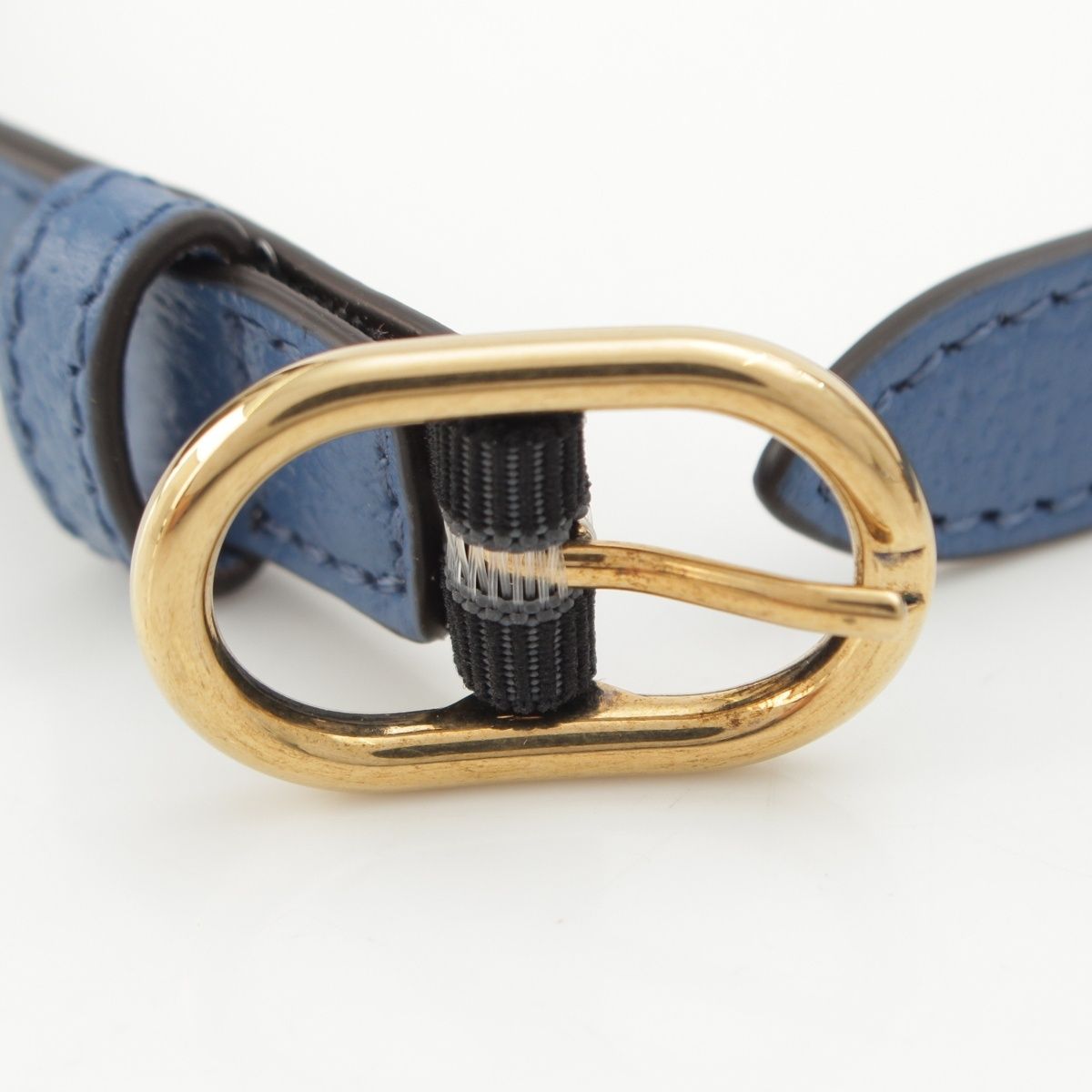 Gucci Leather Diana Handle Band Retainer Blue Shoulder Bag — view 6