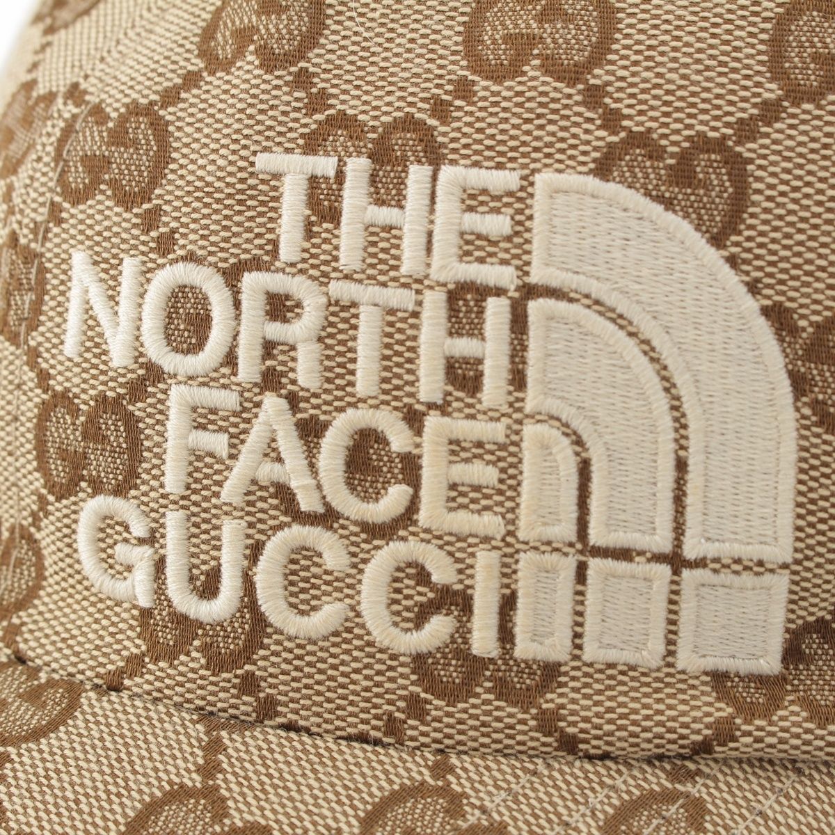 Gucci the North Face GG Canvas Cap Hat Beige XL — view 6