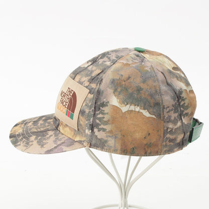 Gucci the North Face Nylon All Over Print Cap Hat Beige — view 3