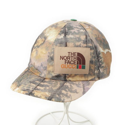 Gucci the North Face Nylon All Over Print Cap Hat Beige