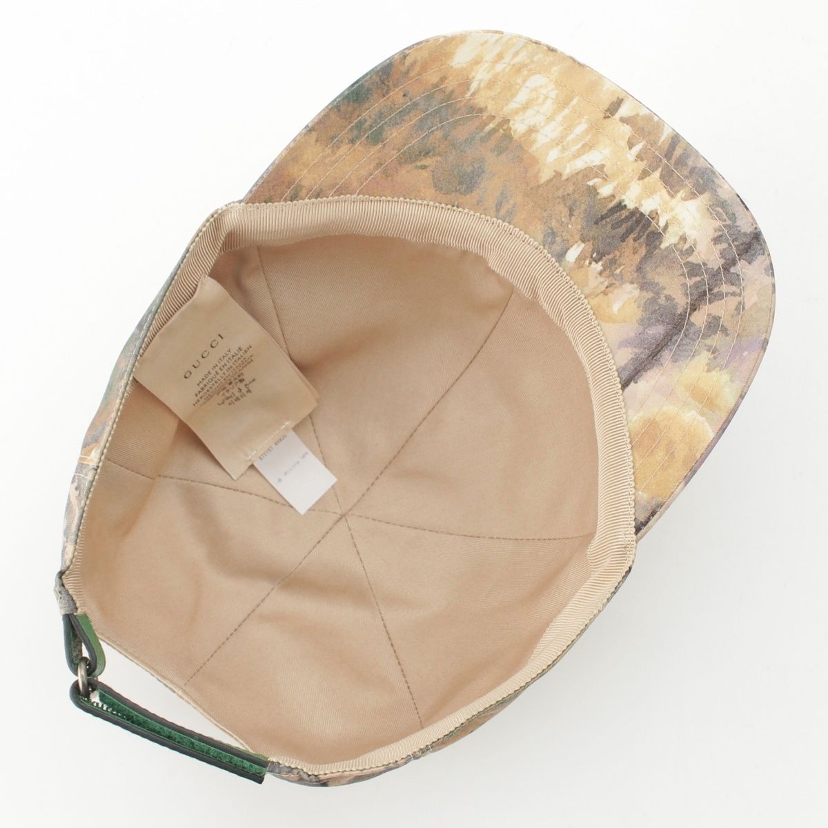 Gucci the North Face Nylon All Over Print Cap Hat Beige — view 5