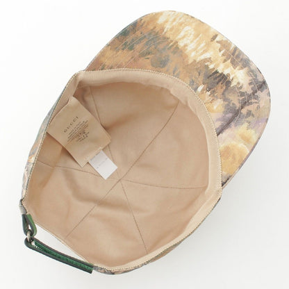 Gucci the North Face Nylon All Over Print Cap Hat Beige — view 5
