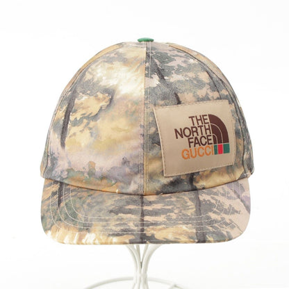 Gucci the North Face Nylon All Over Print Cap Hat Beige — view 2