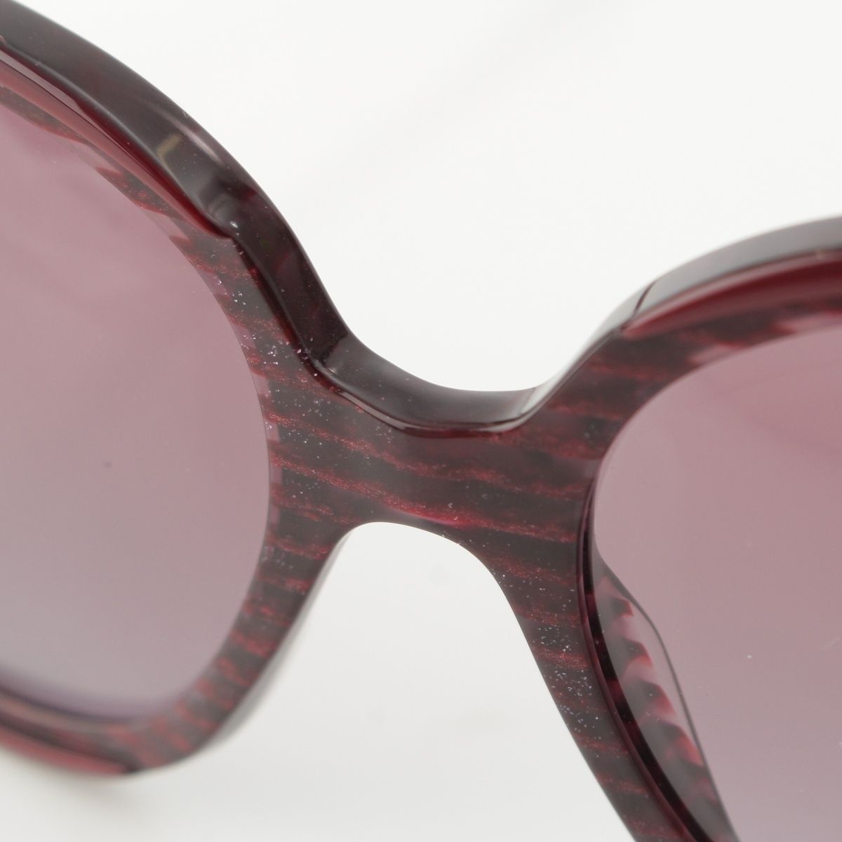 Chanel Cell Frame Full Rim Wellington Sunglasses Purple Bordeaux Eyewear — view 7