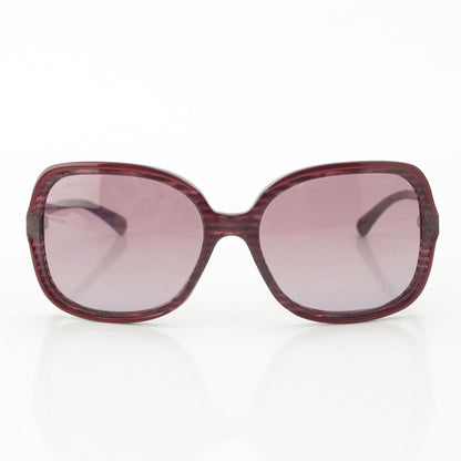 Chanel Cell Frame Full Rim Wellington Sunglasses Purple Bordeaux Eyewear — view 3