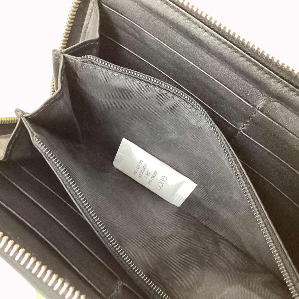 Gucci Wallet Micro Guccissima Black — view 7
