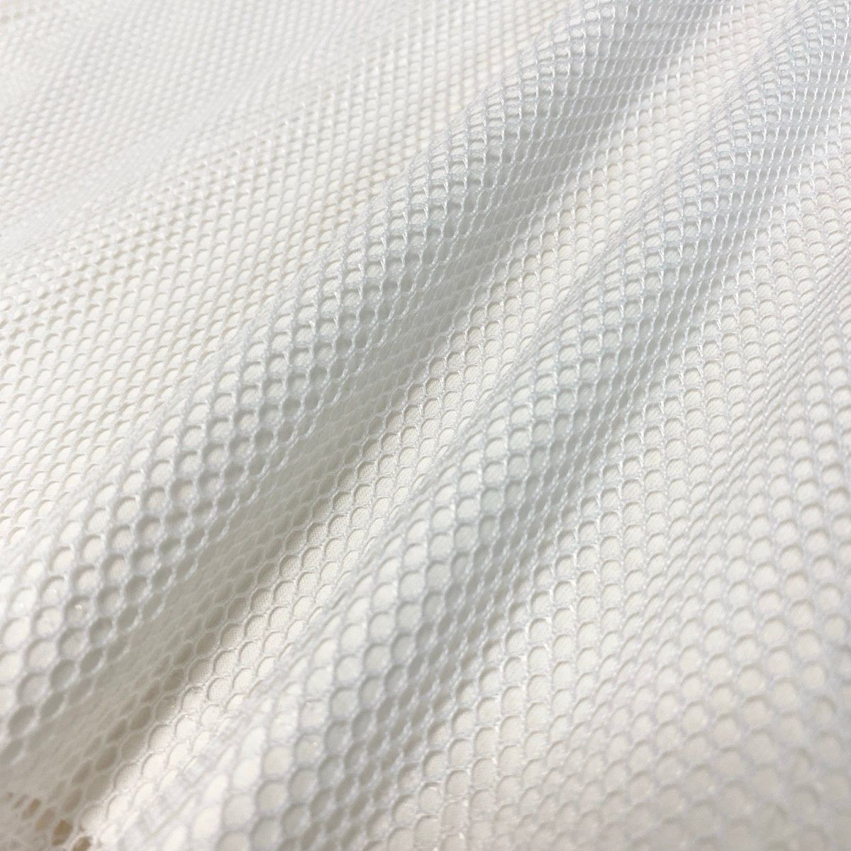 Moncler Mesh T-Shirt Logo Patch Layered Top White Polyester XS — view 7