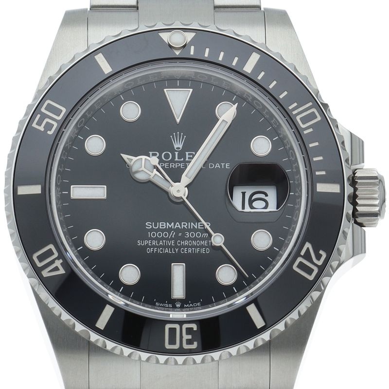 Rolex Submariner Date Watch SS Black