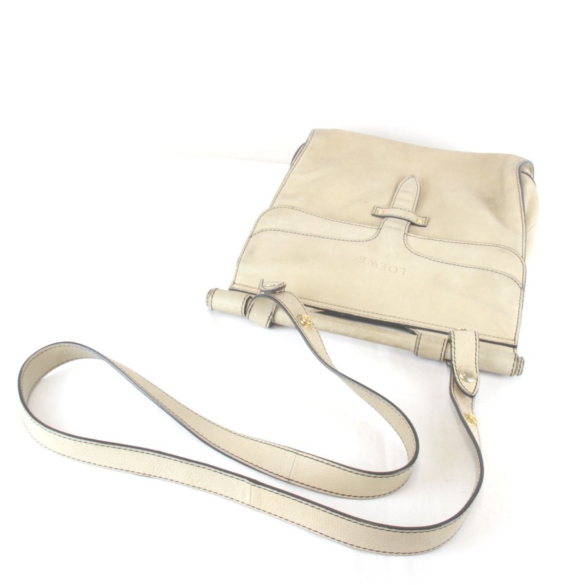 Loewe Candy Shoulder 2-Way Bag Leather Beige — view 7