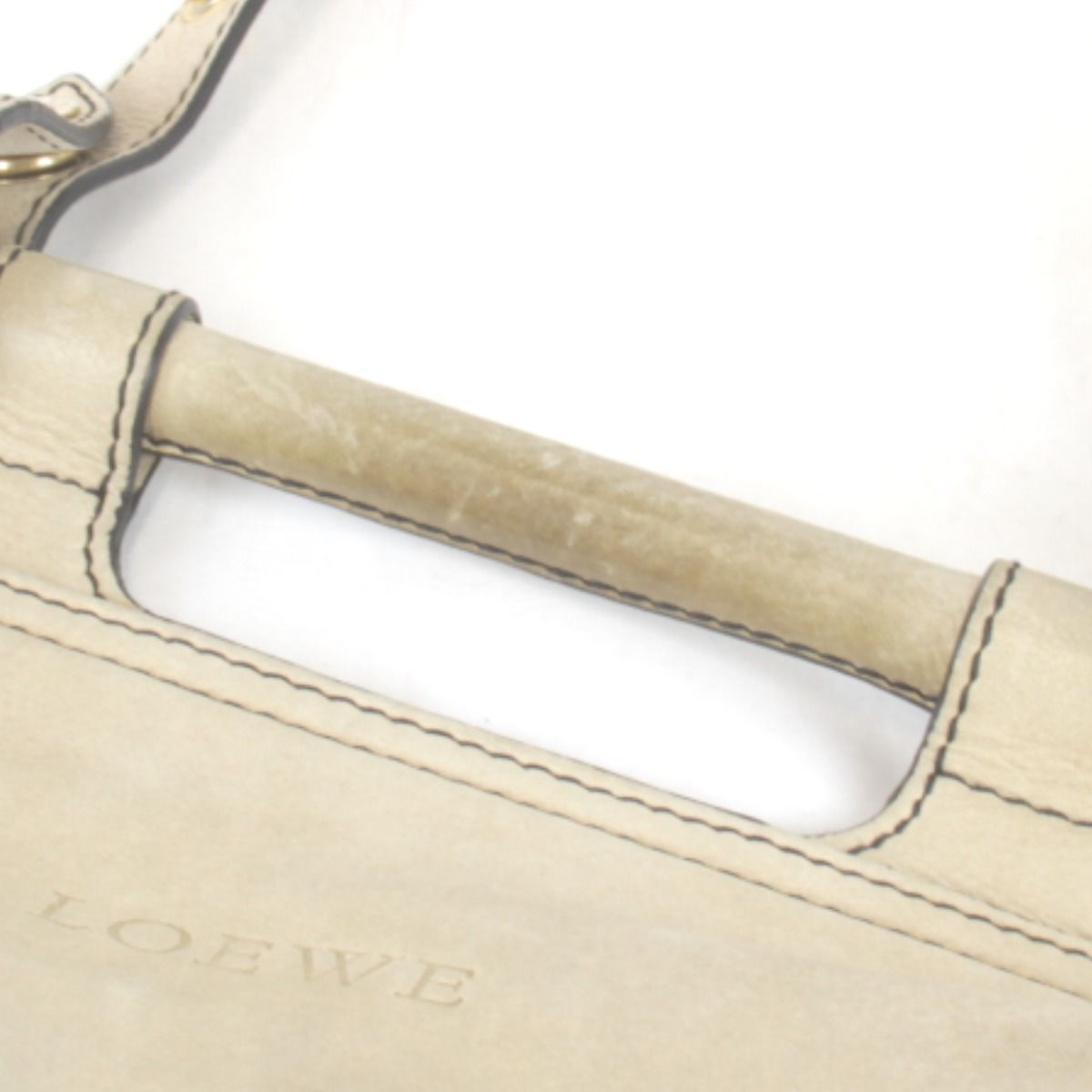 Loewe Candy Shoulder 2-Way Bag Leather Beige — view 8