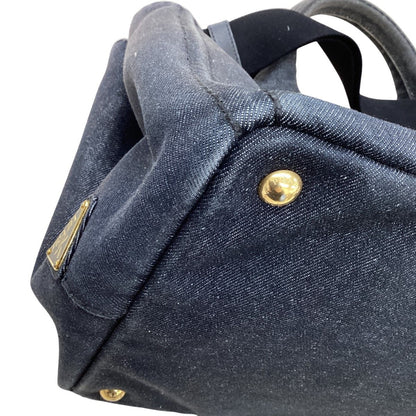 Prada Tote Bag Denim Canapa — view 7