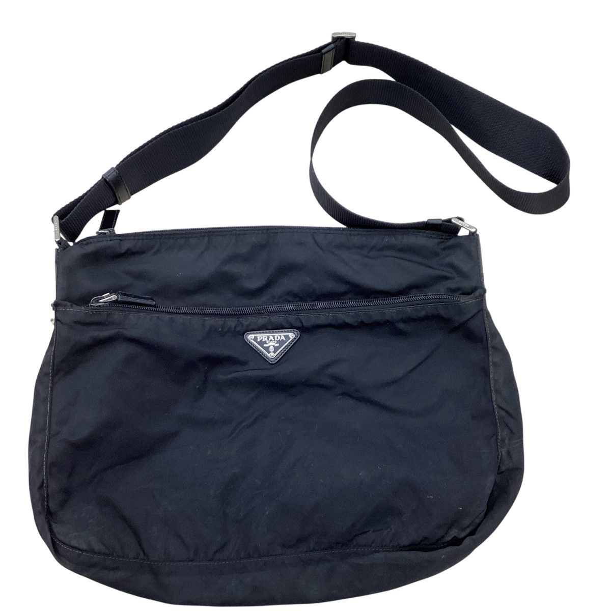 Prada Nylon Shoulder Bag Black