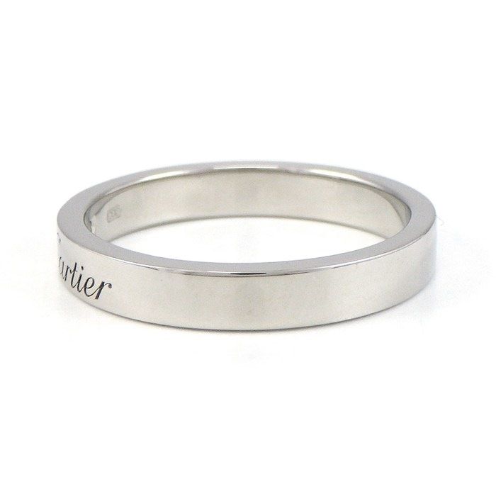 Cartier Ring C de Cartier Wedding Band Engraved Logo Diamond — view 2