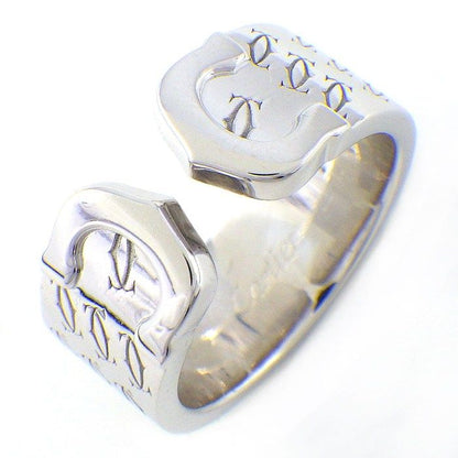 Cartier Ring C2 2C Happy Birthday Holiday Season Limited Model 18k White Gold