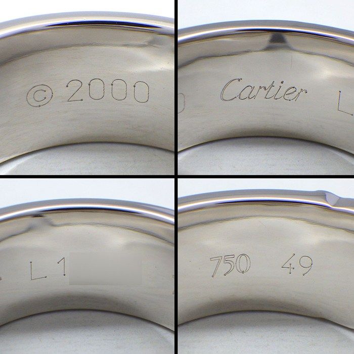 Cartier Ring C2 2C Happy Birthday Holiday Season Limited Model 18k White Gold — view 3