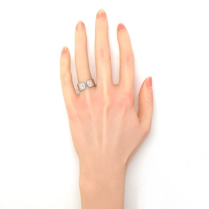 Cartier Ring C2 2C Happy Birthday Holiday Season Limited Model Diamond 18k — view 5