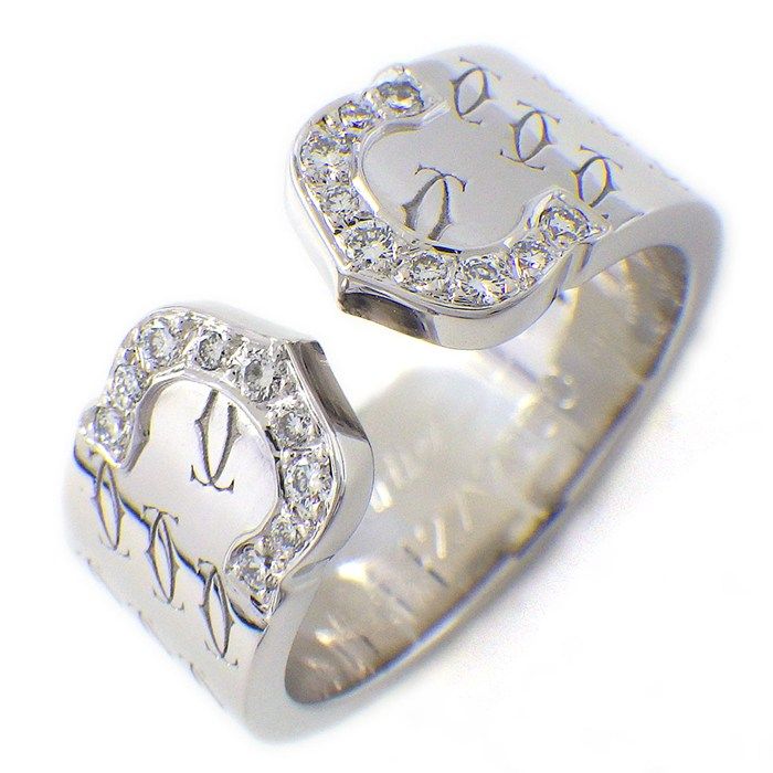 Cartier Ring C2 2C Happy Birthday Holiday Season Limited Model Diamond 18k
