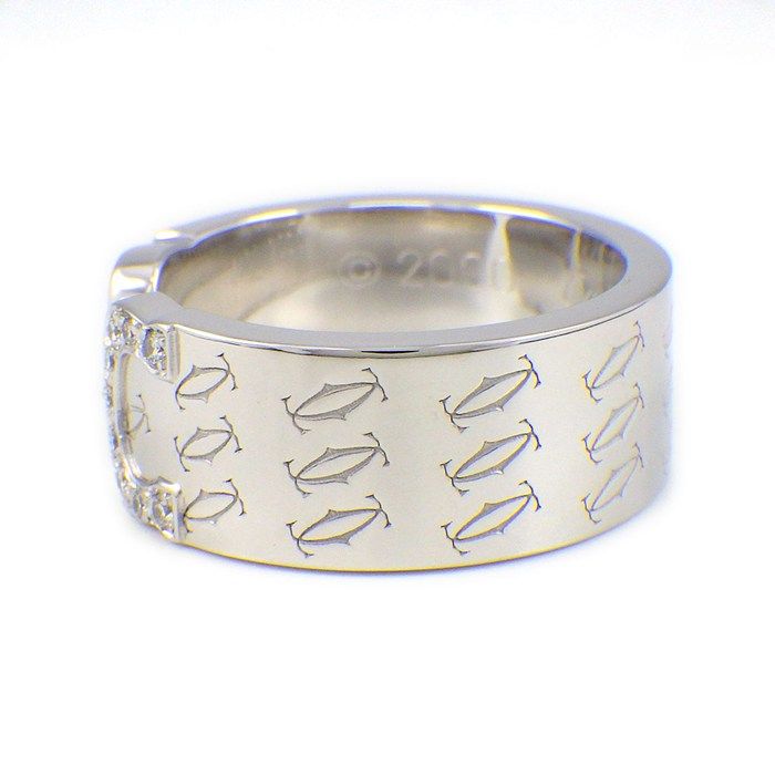 Cartier Ring C2 2C Happy Birthday Holiday Season Limited Model Diamond 18k — view 2
