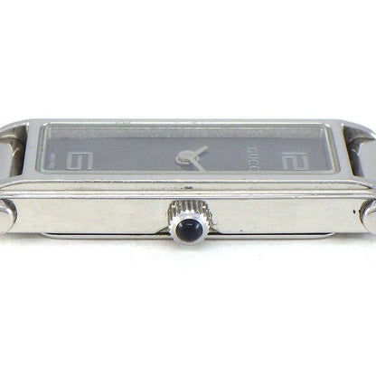 Gucci Watch Bracelet Horsebit Rectangular Sunray Gray Dial SS Quartz Analog — view 2