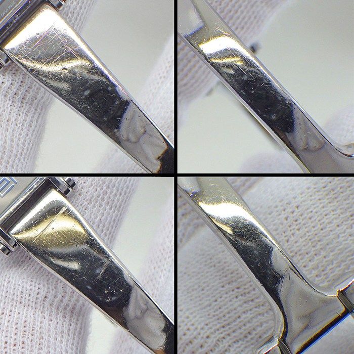 Gucci Watch Bracelet Horsebit Rectangular Sunray Gray Dial SS Quartz Analog — view 8