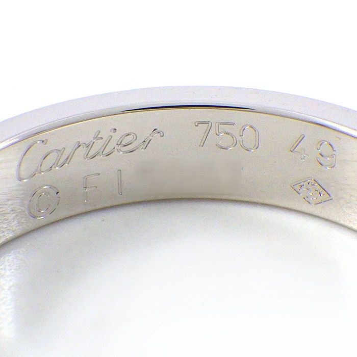 Cartier Ring Love Small Model SM Band 18k White Gold — view 3