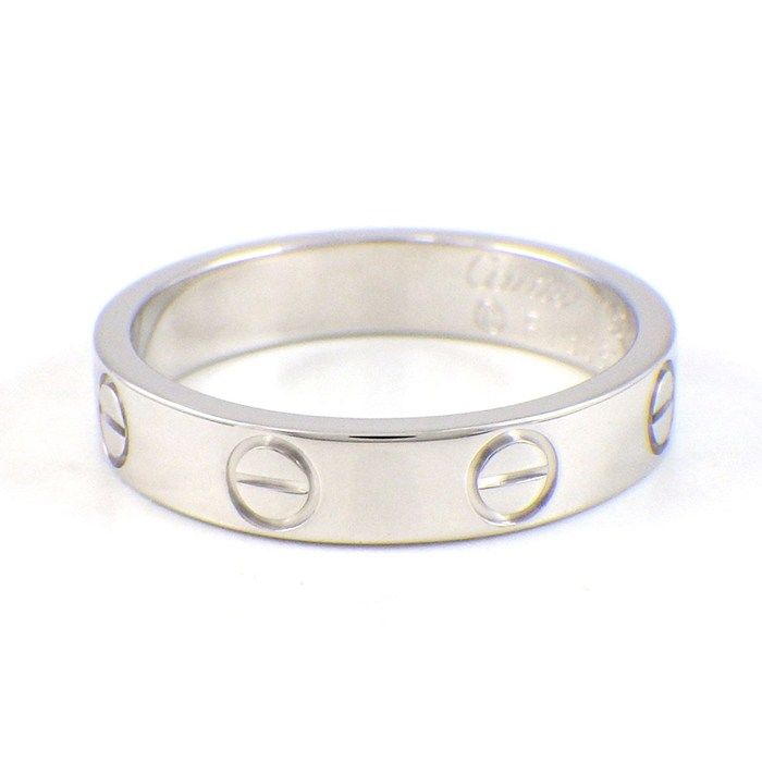Cartier Ring Love Small Model SM Band 18k White Gold — view 2