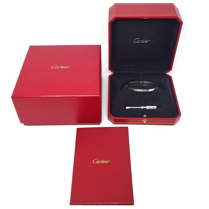 Cartier Bracelet Love Small Model SM 18k White Gold 16 — view 7