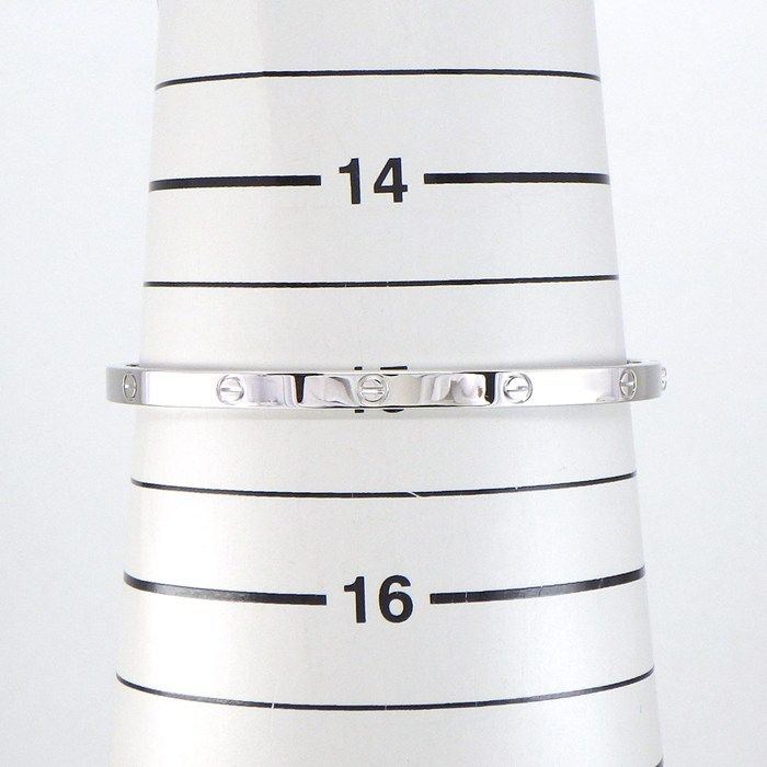 Cartier Bracelet Love Small Model SM 18k White Gold 16 — view 6