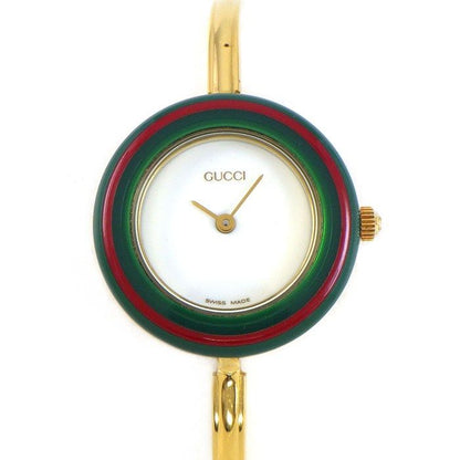 Gucci Watch Change Bezel 11/12.2 Multicolor All 12 Colors White Dial Quartz