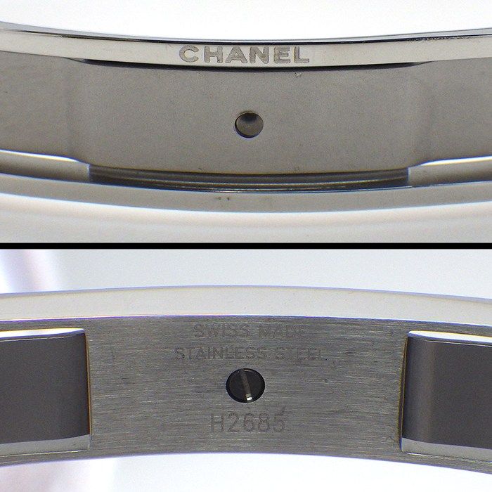 Chanel Watch Diamond Index White Shelldial SS Ceramic Quartz Analog — view 5