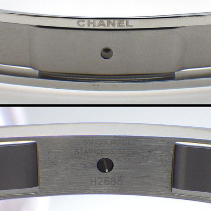 Chanel Watch Diamond Index White Shelldial SS Ceramic Quartz Analog — view 5