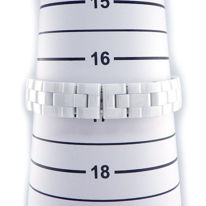 Chanel Watch Diamond Index White Shelldial SS Ceramic Quartz Analog — view 8