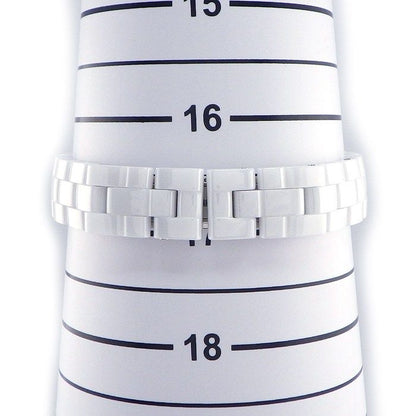 Chanel Watch Diamond Index White Shelldial SS Ceramic Quartz Analog — view 8