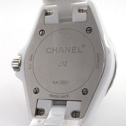 Chanel Watch Diamond Index White Shelldial SS Ceramic Quartz Analog — view 4