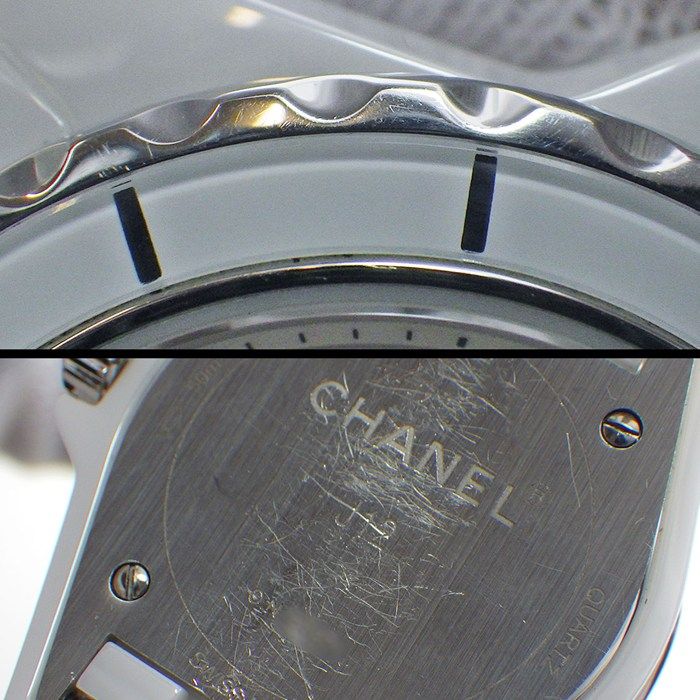 Chanel Watch Diamond Index White Shelldial SS Ceramic Quartz Analog — view 6