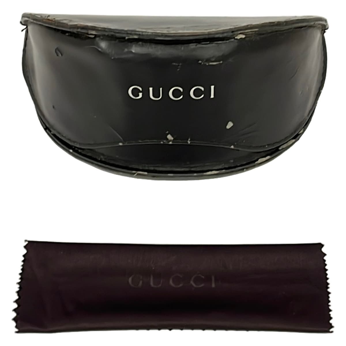 Gucci Sunglasses Dark Brown Gray Beige GG Pattern Studs Eyewear — view 6