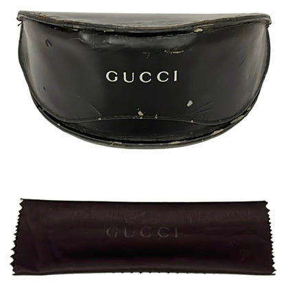 Gucci Sunglasses Dark Brown Gray Beige GG Pattern Studs Eyewear — view 6
