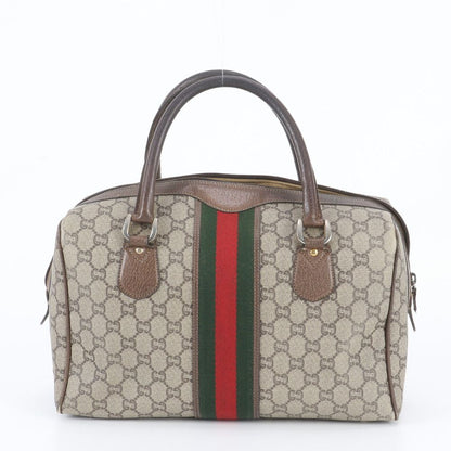 Gucci Vintage Sherry Line GG Plus Leather Tote Bag Mini Boston — view 3
