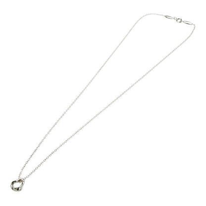 Tiffany & Co Silver Elsa Peretti Open Heart Mini Necklace — view 3