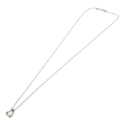 Tiffany & Co Silver Elsa Peretti Open Heart Mini Necklace — view 4