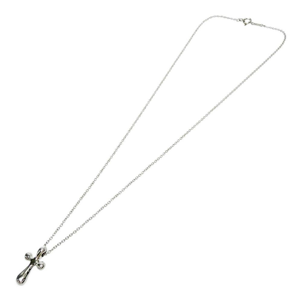 Tiffany & Co Silver Elsa Peretti Small Cross Necklace — view 5