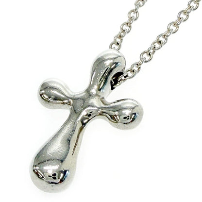Tiffany & Co Silver Elsa Peretti Small Cross Necklace — view 2